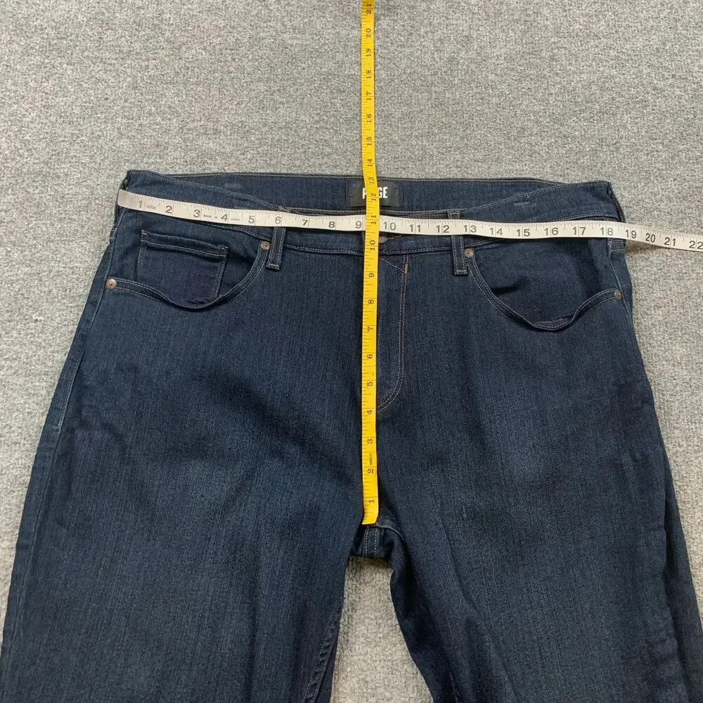 Paige Jeans Mens 35 Blue Federal Slim Straight Mid Rise Stretch Denim Dark Wash